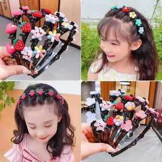 Bờm kẹp tóc hoa quả nhiều màu tặng bé gái. đtca