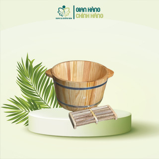 Chậu Gỗ Ngâm Chân Có Hạt Massage Huyệt Đạo, Chậu Ngâm Chân Hình Bàn Chân Cao Cấp