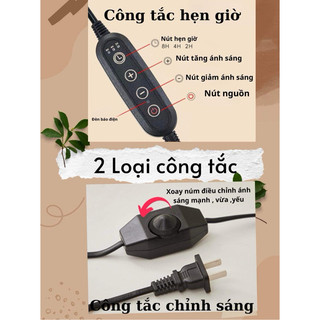 Đèn đốt nến thơm đế đá chỉnh ánh sáng