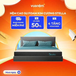 Nệm Cao Su Foam Cao Cấp Kim Cương Stella Kháng Khuẩn và Cháy 
