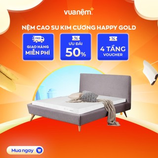 Nệm cao su Kim Cương Happy Gold 100% cao su thiên nhiên đủ kích thước bảo hành Vua Nệm