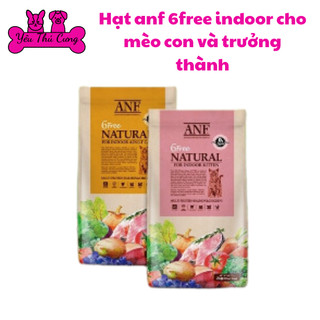 Hạt cho mèo con và mèo trưởng thành, Hạt hữu cơ ANF 6Free gói 200g, Thức ăn cho mèo lớn-Yêu Thú Cưng.