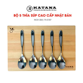 Bộ 5 thìa súp cao cấp KAI Nhật Bản - FA5096