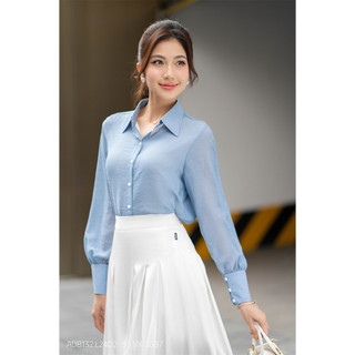Áo sơ mi nữ RUZA tay dài mềm mại thiết kế thanh lịch sang trọng ADB132