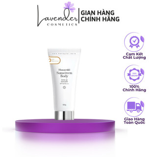 Kem Chống Nắng Hanayuki Sunscreen Body Nâng Tông Dưỡng Trắng SPF 50+/PA++++, Chống Nắng Hanayuki Chính Hãng 100g CN
