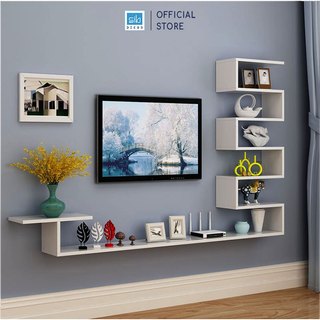 Kệ Trang Trí Tivi Treo Tường Nhiểu Tầng Cách Điệu SIB Decor TV126