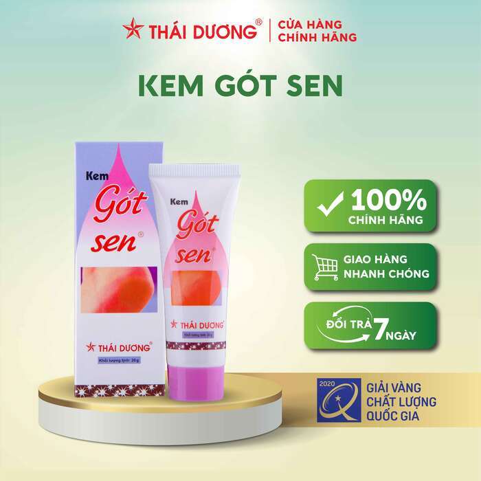 Kem Gót Sen dưỡng ẩm, chống nứt nẻ chân tay Sao Thái Dương 20g