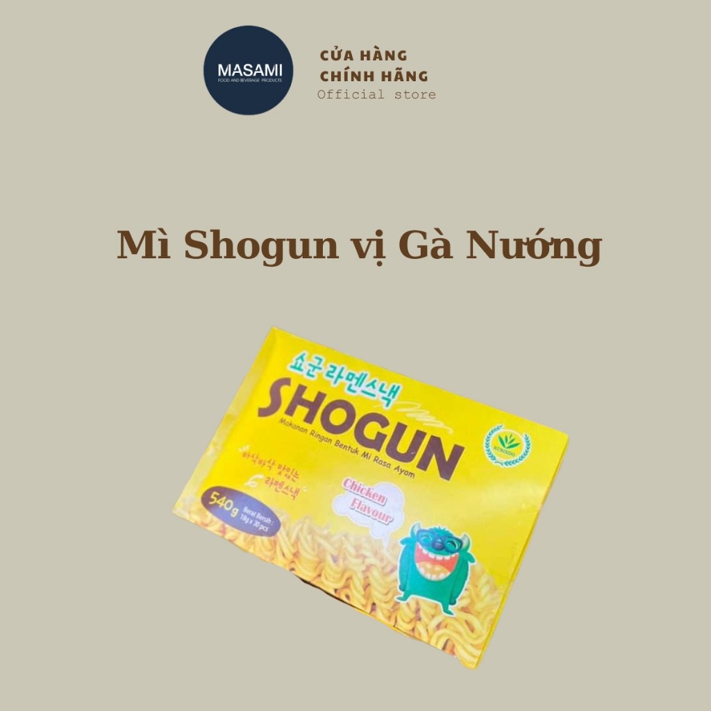 Mì tôm Enaak cho trẻ em và Mì Shogun vị Gà Nướng date 18/5/2024