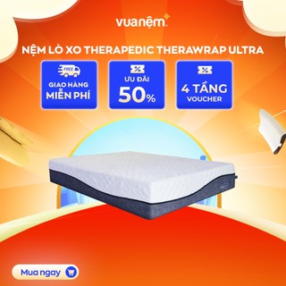 Nệm lò xo Therapedic Therawrap Ultra công nghệ Hourglass Support nâng đỡ 5 vùng cơ thể