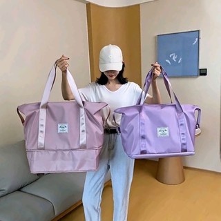 Túi Xách Du Lịch Size Lớn Thời Trang Nam Nữ - Túi Xách 2 Tầng Đa Năng Đựng Đồ Dùng Quần Áo Tiện Lợi - Bảo 12 ThángHành