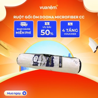 Ruột gối ôm Doona Microfiber 22x100cm lông vũ nhân tạo cao cấp, thoáng khí, êm ái mềm mại