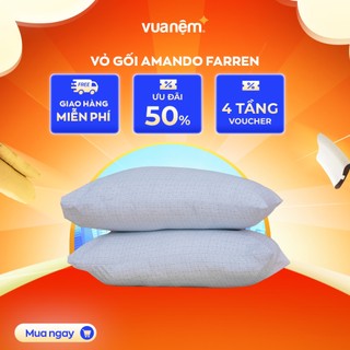 Vỏ gối Amando Faren cực kỳ mềm mịn, hút ẩm mồ hôi trên cơ thể