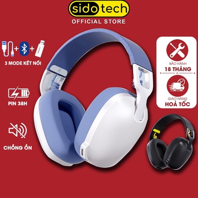 Tai nghe chụp tai bluetooth SIDOTECH ONIKUMA B2 over ear không dây  3 mode âm thanh vòm 3D pin 38h BT5.4 điện thoại pc
