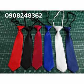 Cà vạt thắt sẵn bản nhỏ 6x25cm - Cà vạt nam nữ bản nhỏ -Vải Phi Bóng