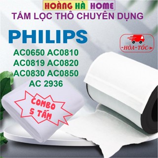 Màng lọc thô cho máy lọc không khí Philips AC0650 AC2936 AC0810 AC0819 AC0820 AC0830. Set 5 tấm màng lọc sơ cấp ngăn bụi