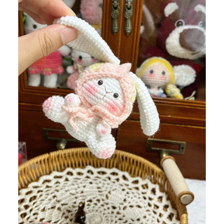 MÓC KHOÁ LEN THỎ BÔNG