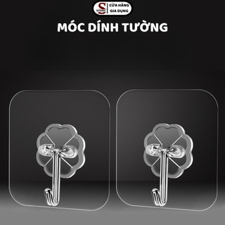 Combo 5 móc dán tường trong suốt treo đồ siêu chắc, chịu lực tốt