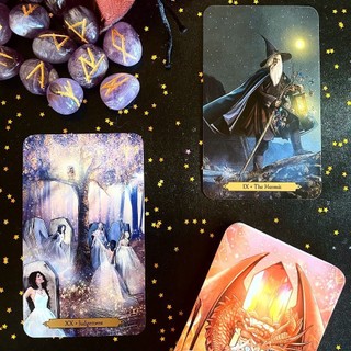 Bộ bói bài WIZARDS TAROT oracle size tiêu chuẩn bản Tiếng Anh [MUA 2 BỘ BẤT KÌ TẶNG ĐÁ THANH TẨY]
