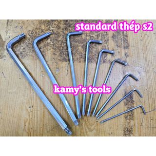 Lục giác bông sao hoa thị có lỗ thép S2 Standard T10 T15 T20 T25 T27 T30 T40 T45 T50
