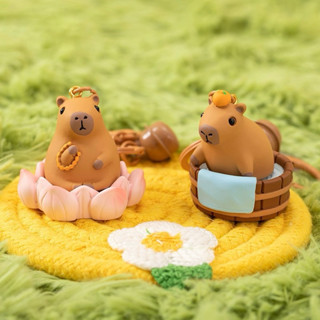  Móc khoá Tu tâm tích đức   tắm bồn Chuột lang Capybara 