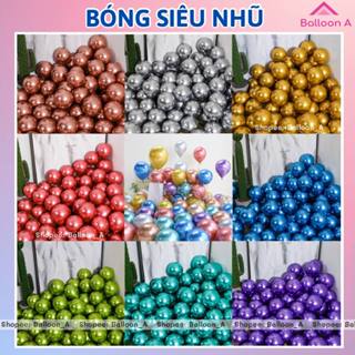 Bóng bay chrome siêu nhũ 5inch(12cm), 10inch dùng trang trí sinh nhật,trang trí sự kiện