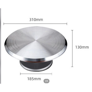 Bàn xoay inox cao cấp 30cm làm bánh, xoay cây cảnh, xoay sản phẩm