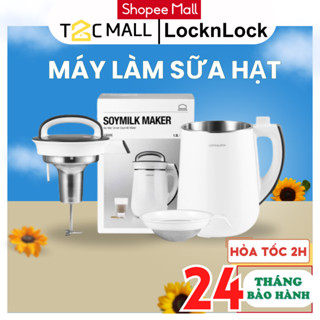 Máy làm sữa hạt LocknLock 1.3L -xay và nấu trong 1 sản phẩm, công nghệ gia nhiệt, chống tràn tốt EJS226 - T2CMALL