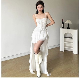 Đầm bèo voan dài hàng quảng châu thiết kế cao cấp