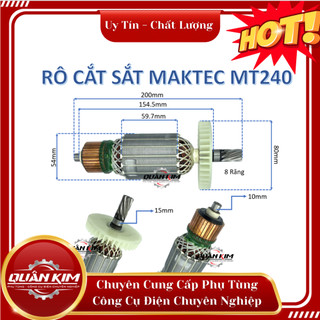 rotor/ruột máy cắt sắt Maktec MT240 MT241 tặng kèm chổi than