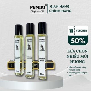 Tinh dầu nước hoa dubai PEMIKI nước hoa nam nữ dạng lăn 12ml thơm lâu 24h