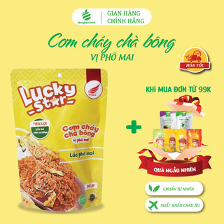 Cơm cháy chà bông vị Phô Mai Lucky Star 50g thơm ngon đậm vị nhiều dinh dưỡng| Đồ ăn vặt Nonglamfood