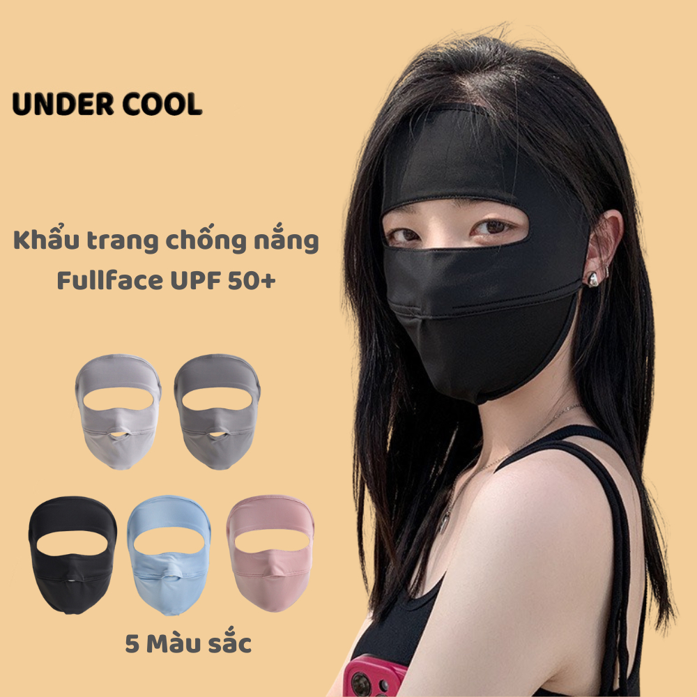 Khẩu Trang Vải Chống Nắng Toàn Mặt UNDERCOOL Thoáng Khí Ngăn Tia UV full face KT02 | BigBuy360 - bigbuy360.vn