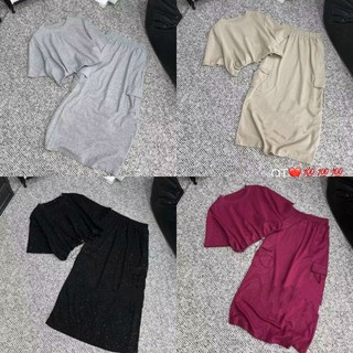 Set nhũ chân váy midi túi hộp áo rút eo hàng QCL1 freesize