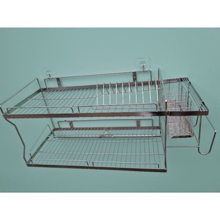 Kệ chén treo inox dày _ kệ chén đa năng có dao thớt, dắt dĩa,ống đũa