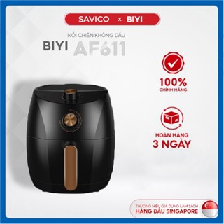 Nồi chiên không dầu 4 lít BIYI AF611, thép không gỉ, chống dính cao cấp, công suất cao 1400W, hàng chính hãng