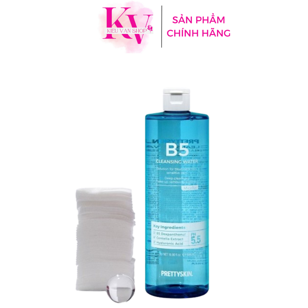 Nước Tẩy Trang B5 Prettyskin Cleansing Water 500ml Phục Hồi Cho Da Nhạy Cảm Pretty Skin B5