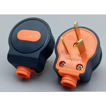 Phích cắm 3 chấu chéo 10A 250v 5000W vỏ cao su chống va đập cực bền