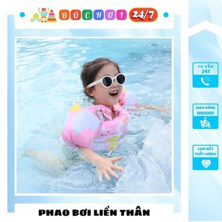 Phao bơi liền thân, Phao đỡ ngực, Phao bơi đi biển, Phao mút xốp bọt biển, Phao tập bơi cho bé từ 2-10 tuổi