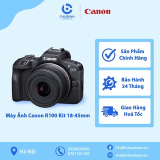 Máy ảnh Canon EOS R100 + Lens 18-45mm | Chính Hãng