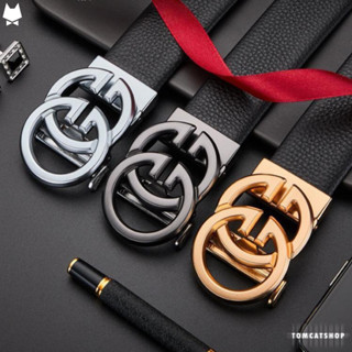 "HÀNG HÃNG"➡Thắt lưng nam da bò, thắt lưng khoá tự động chữ G sang trọng lich lãm