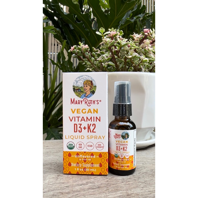 Vitamin D3K2 hữu cơ dạng xịt Mary ruth 30ml