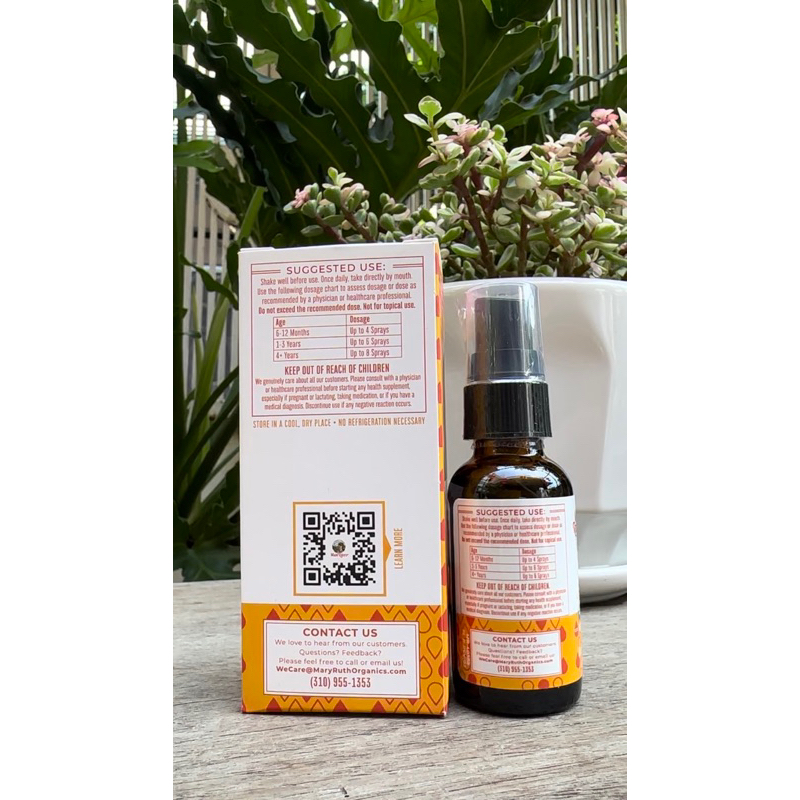 Vitamin D3K2 hữu cơ dạng xịt Mary ruth 30ml