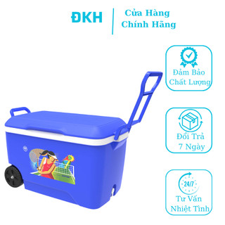 Thùng đá 60 lít bánh xe duy tân