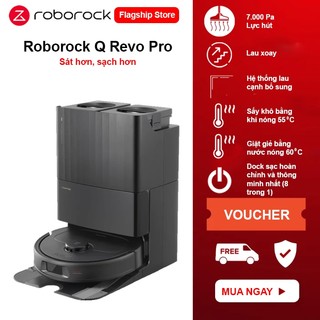 Robot Hút Bụi Lau Nhà Roborock Q Revo Pro - Chính Hãng Bản Quốc Tế  – Bảo hành 24 tháng