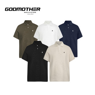 Áo Thun Polo Nam Thêu Logo Form Basic Godmother