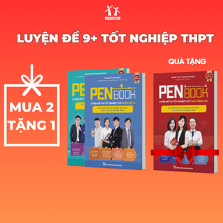 [Mua 2 tặng 1] Combo KHỐI A1 PENBOOK - Luyện đề thi tốt nghiệp THPT, luyện thi Đại Học bản 2024 môn Toán, Lý, Anh