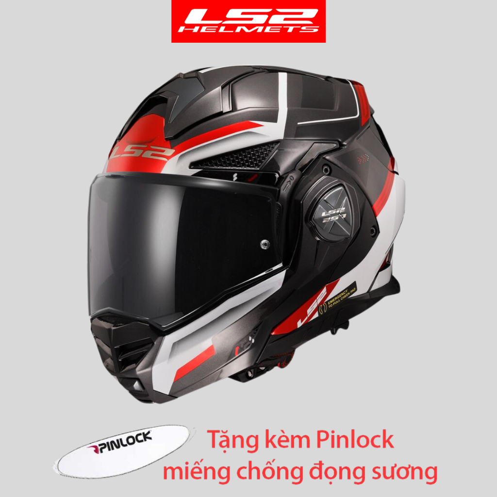 Mũ bảo hiểm fullface LS2 Advant X FF901 lật hàm 180 độ chất liệu HPFC cao cấp