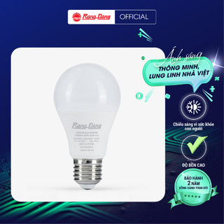Bóng đèn LED RGB 36 triệu màu điều khiển từ xa bằng Bluetooth/Wi-Fi Rạng Đông model A60.BLE.RGBCW/9W