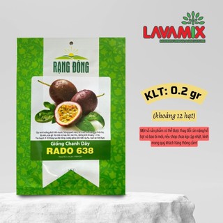 Hạt giống Chanh Dây Rado 638 (0,2g~12 hạt) hiệu Rạng Đông sinh trưởng khoẻ, trồng quanh năm | Green House