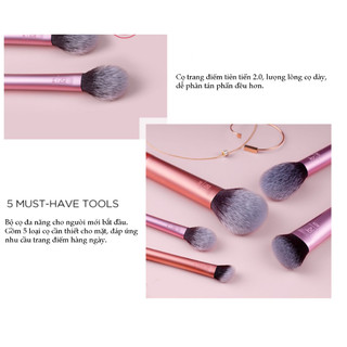 Bộ Cọ 5 cây REAL TECHNIQUES Face Essentials Set Brush